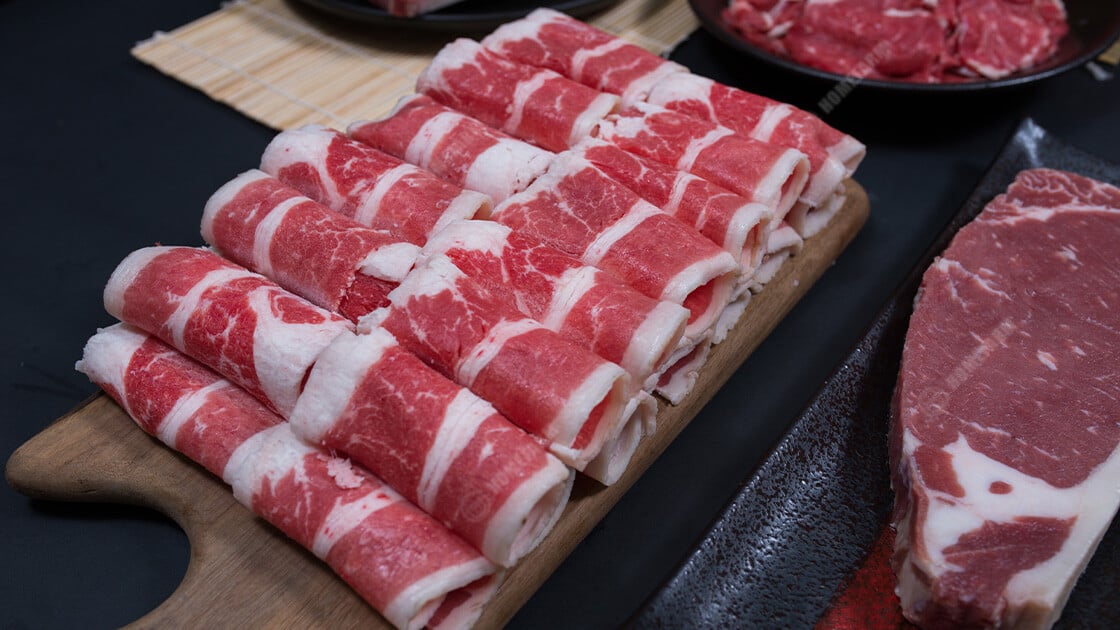 ba chỉ bò nhập khẩu lẩu