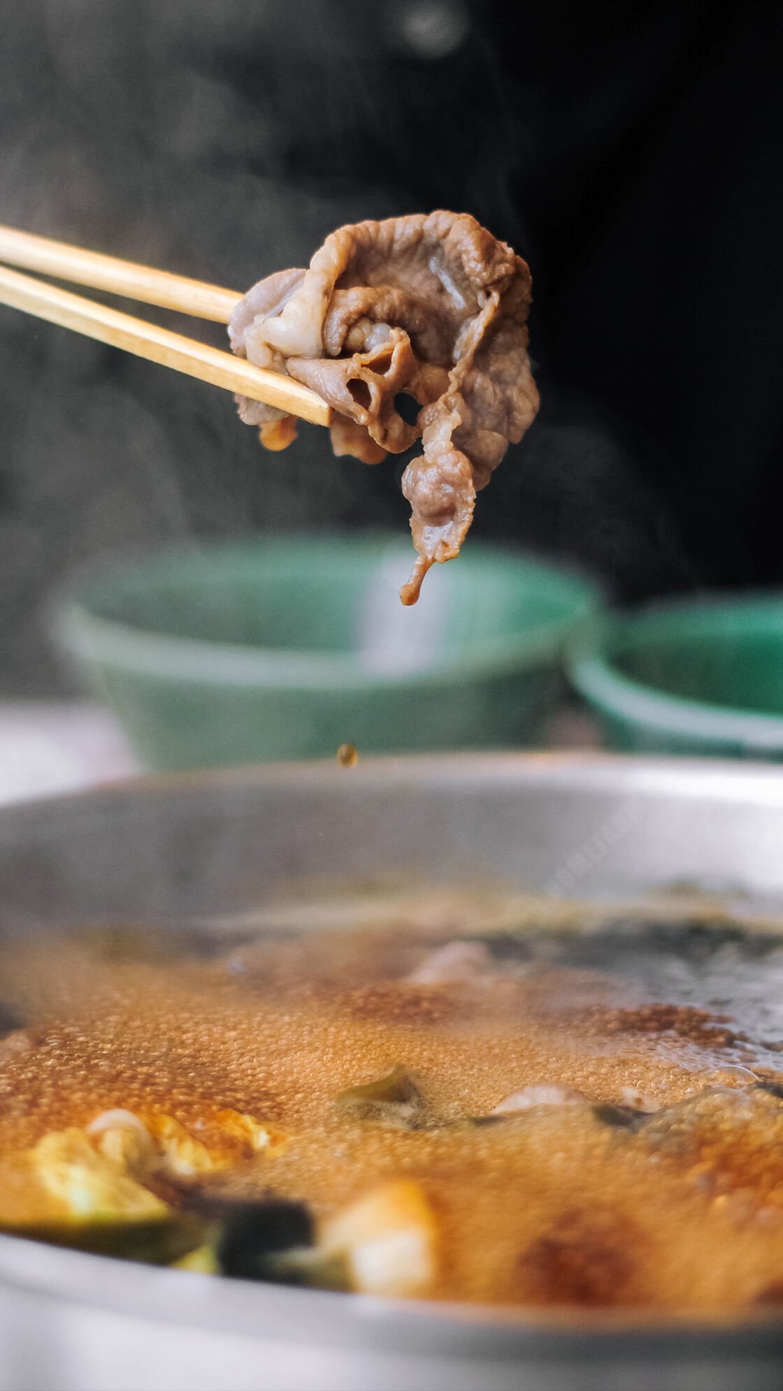 ba chỉ bò nhúng lẩu